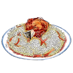 图怪兽原创元素 美食 新疆小吃 羊肉手抓饭 手抓饭