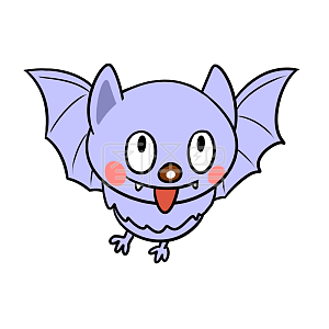 图怪兽原创元素卡通飞翔的蝙蝠