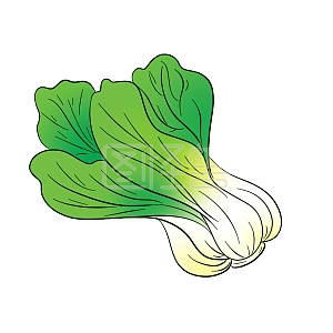 图怪兽原创元素卡通小白菜背景素材图片 图怪兽