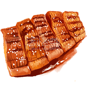 图怪兽原创元素    日本菜  烤鳗鱼   美食