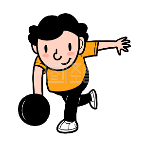图怪兽原创元素 卡通 运动 保龄球 锻炼 健身