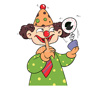 图怪兽原创元素说话小声点卡通表情包