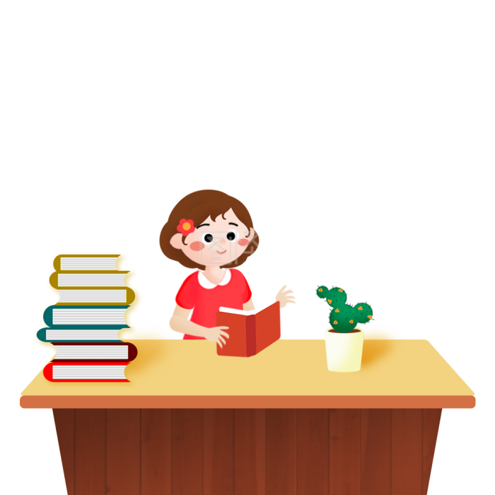 卡通手绘学习学校教育书本女孩插画元素背景素材图片 图怪兽 卡通手绘学习学校教育书本女孩插画元素背景素材图片 图怪兽