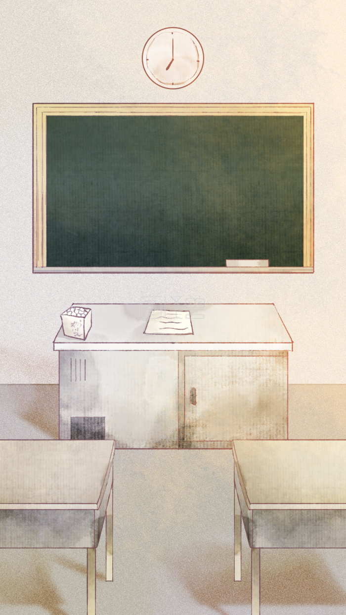 图怪兽原创元素高考倒计时教室黑板时钟