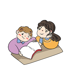 图怪兽原创元素陪孩子看书的妈妈元素