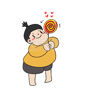 图怪兽原创元素给你彩虹棒棒糖卡通表情包