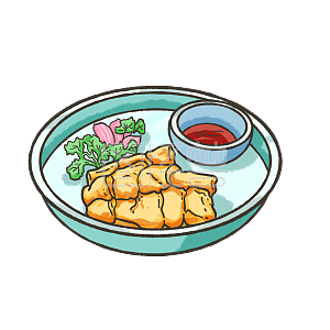 图怪兽原创元素手绘地方美食白切鸡