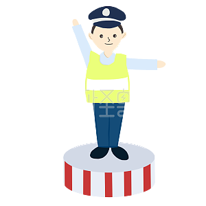 卡通交警