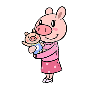 卡通母子素材图片 免费卡通母子png元素大全 图怪兽