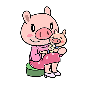 卡通母子素材图片 免费卡通母子png元素大全 图怪兽