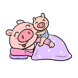 卡通母子素材图片 免费卡通母子png元素大全 图怪兽