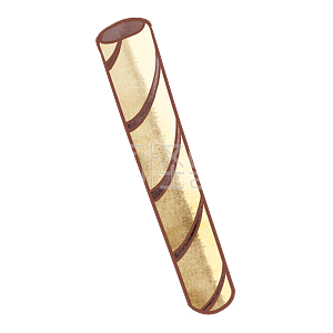 详情卡通美食蛋卷巧克力草莓图怪兽原创元素详情图怪兽原创元素