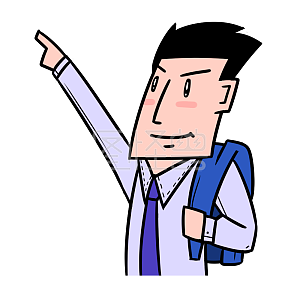 图怪兽原创元素 卡通 青年节 励志青年 表情包