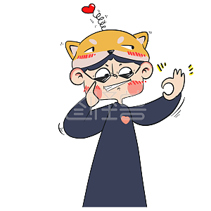 图怪兽原创元素憨憨式答应卡通表情包