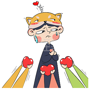 图怪兽原创元素谁都不爱卡通表情包