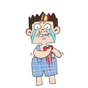 图怪兽原创元素心漏了卡通表情包