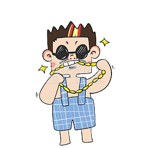 图怪兽原创元素富人的挑衅卡通表情包