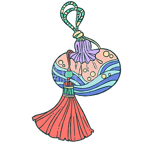 图怪兽原创元素手绘卡通端午节香包