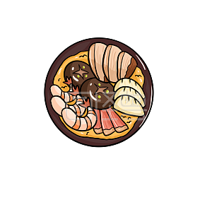 图怪兽原创元素 黄色 卡通 大盘菜 表情包