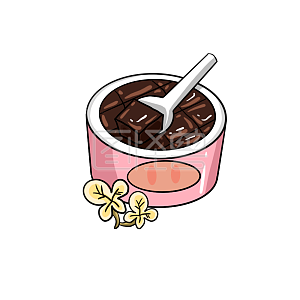 图怪兽原创元素 粉色 卡通 龟苓膏 表情包