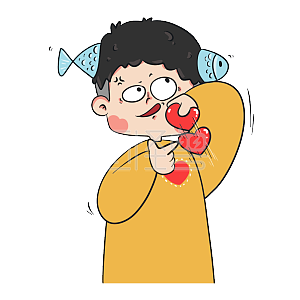 图怪兽原创元素多余的真心卡通表情包