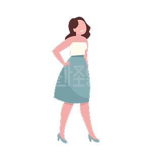 图怪兽原创元素短发人物女孩人全身外国人美女背景素材图片 图怪兽