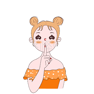 图怪兽原创元素卡通女孩嘘嘘