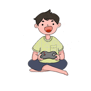 图怪兽原创素材卡通男孩人物装饰