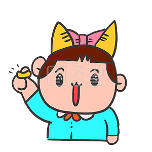 图怪兽原创元素卡通风小胖表情包有钱炫耀插画元素