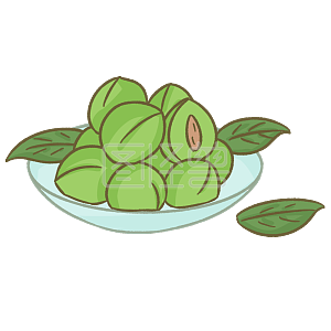 图怪兽原创元素手绘卡通节气芒种青梅