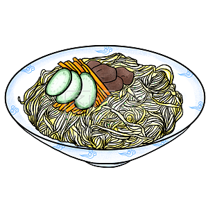 图怪兽原创元素 商业 海报 广告 传媒 夏天 美食 卡通 凉面