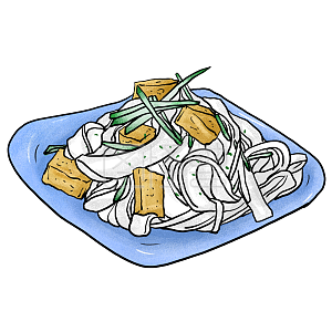 图怪兽原创元素 商业 海报 广告 传媒 夏天 美食 卡通 凉皮