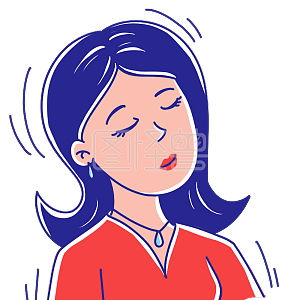 图怪兽原创元素  卡通  购物节 女性 女人 时尚 深呼吸