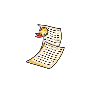 图怪兽原创元素卡通风成绩单插画元素