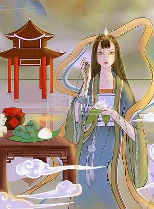古风端午元素