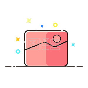 图怪兽原创元素简约线性相册图标
