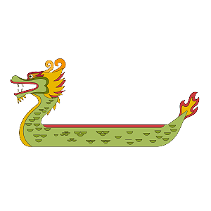 扁平 节气 中国 传统  端午 端午节  龙舟