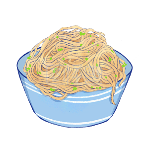 图怪兽原创元素手绘凉面面条食品小吃