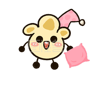 图怪兽原创元素 黄色 卡通 爆米花 睡觉 表情包