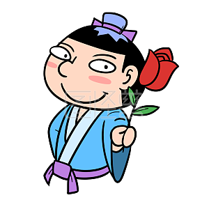 图怪兽原创元素 卡通 七夕 情人节 牛郎 表情包