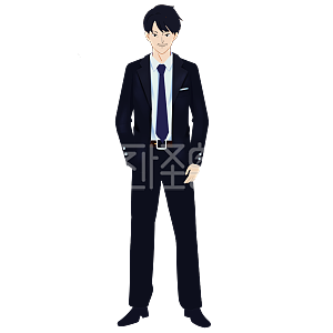 图怪兽原创元素父亲节穿西装打领带的父亲形象元素