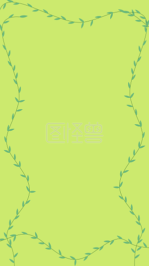 绿色边框背景图片-绿色边框素材设计-图怪兽