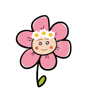 可爱花朵素材图片-免费可爱花朵png元素大全-图怪兽