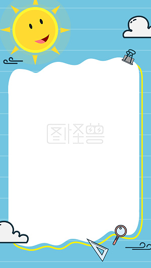 图怪兽原创元素 通用背景 卡通 清淡系列