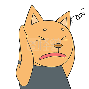 图怪兽原创元素七夕情人节单身狗心烦表情包