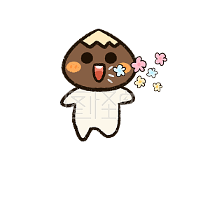 图怪兽原创元素       黄色    卡通     栗子     口吐芬芳     表情