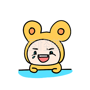 图怪兽原创元素卡通可爱仓鼠笑死了表情包插画元素