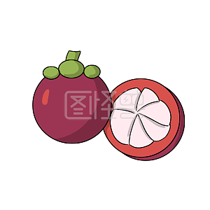 图怪兽原创元素卡通水果山竹