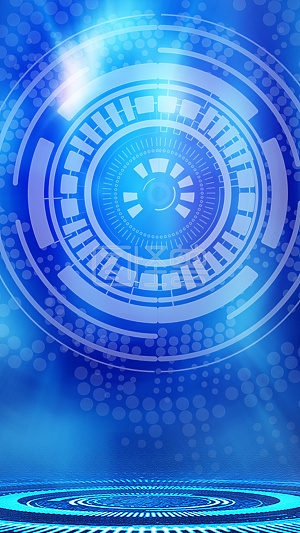 蓝色简约科技风年会ppt画册2012042详情手捧科技素材详情科幻