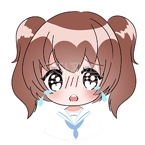 图怪兽原创元素卡通表情包女孩哭泣伤心动漫